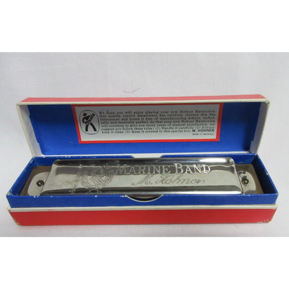 Harmonica Hohner Marine Band 364 key C Boxed - Picture 1 of 6